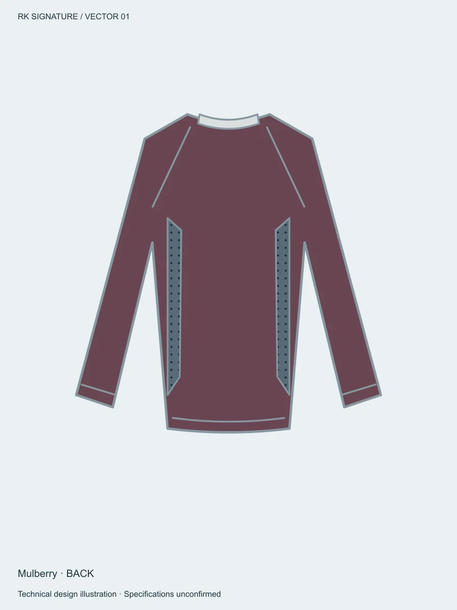 Women’s Axial Full-Length Training Base — Mulberry, Back view