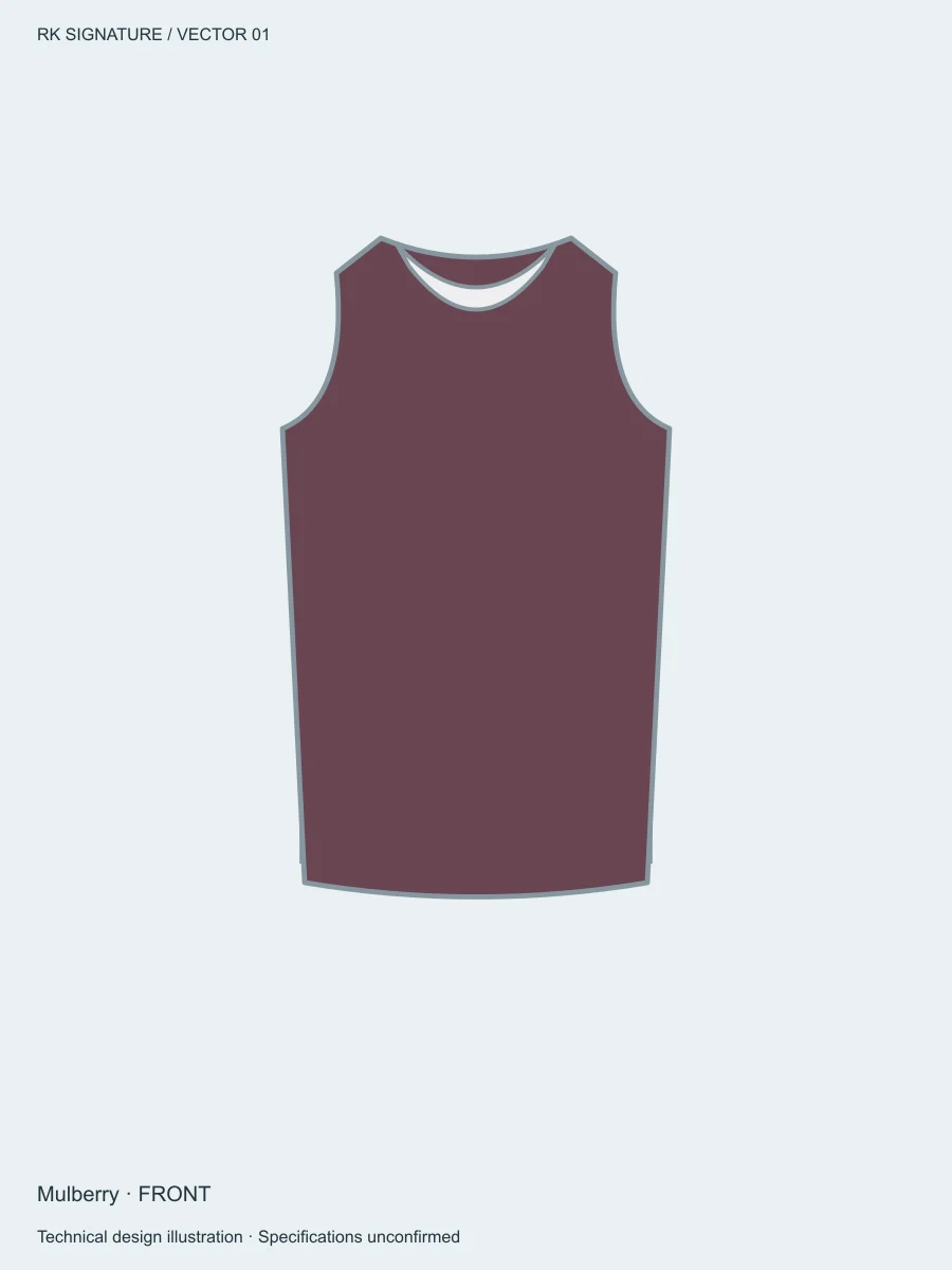 Women’s Pivot Longline Mobility Tank — Mulberry in Mulberry, front view