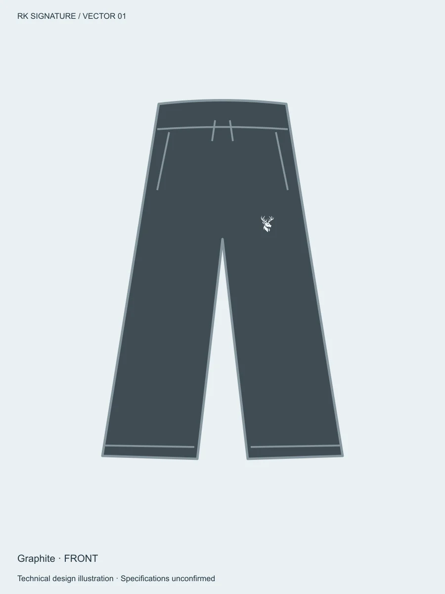 Women’s Transit Wide-Leg Warm-Up Pant — Graphite in Graphite, front view