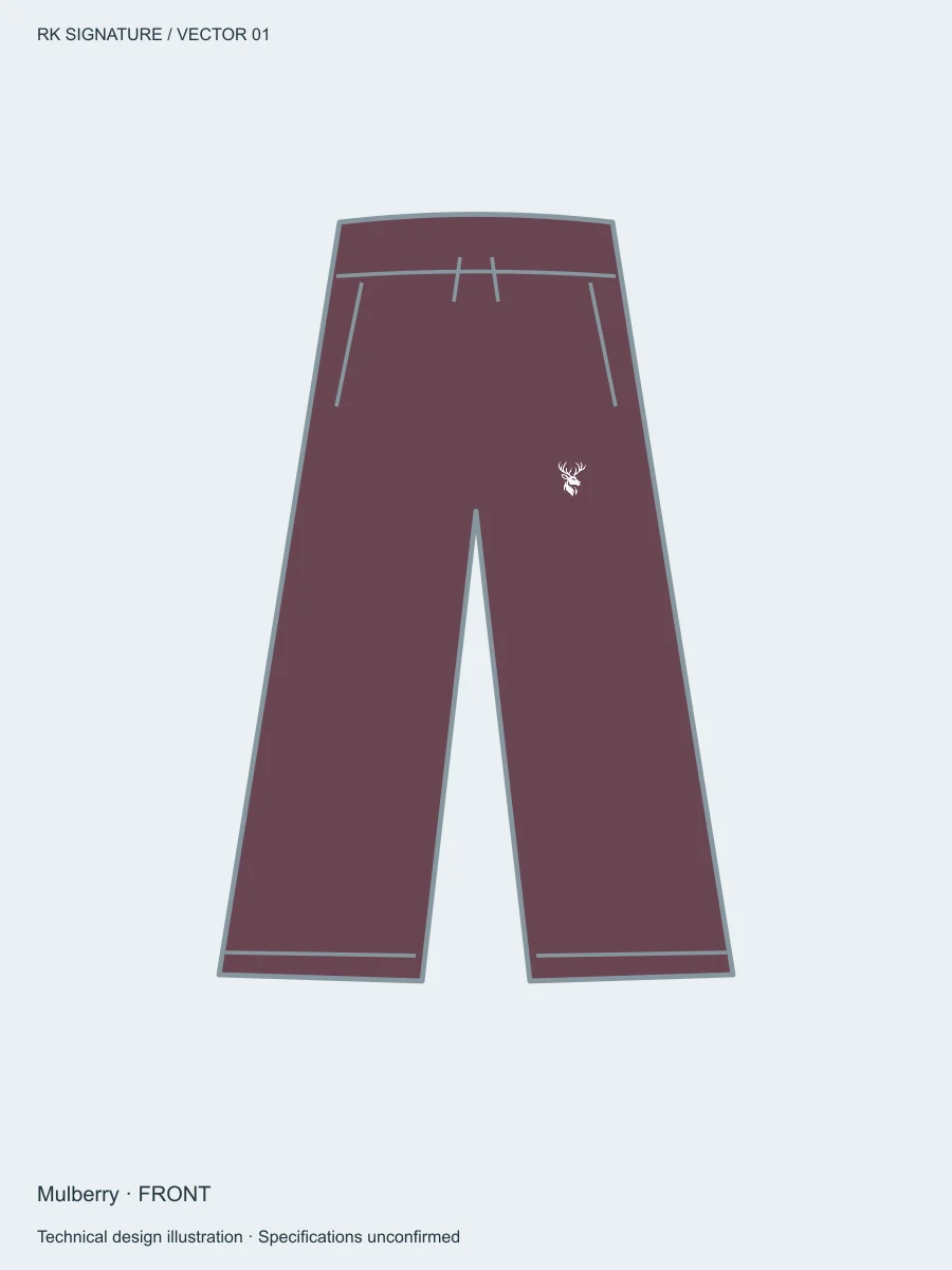Women’s Transit Wide-Leg Warm-Up Pant — Mulberry in Mulberry, front view