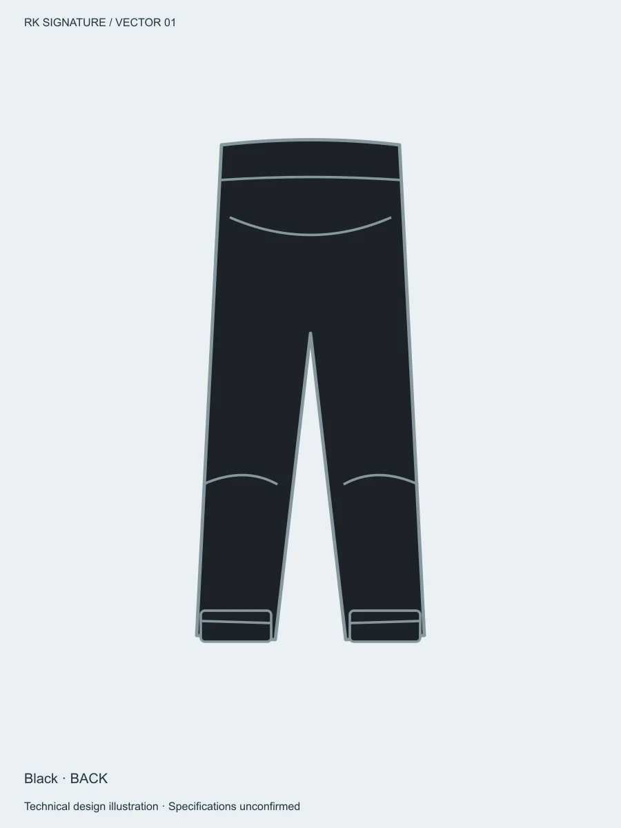 Women’s Traverse High-Rise Training Jogger — Black, Back view