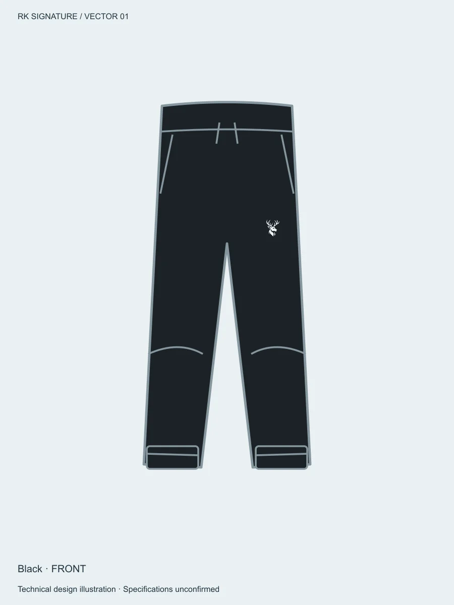 Women’s Traverse High-Rise Training Jogger — Black in Black, front view