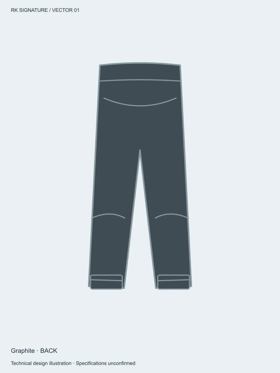 Women’s Traverse High-Rise Training Jogger — Graphite, Back view