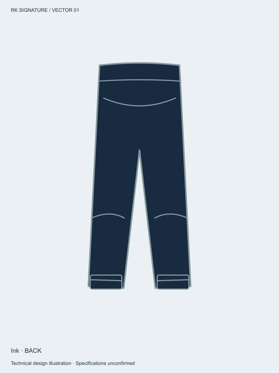 Women’s Traverse High-Rise Training Jogger — Ink, Back view