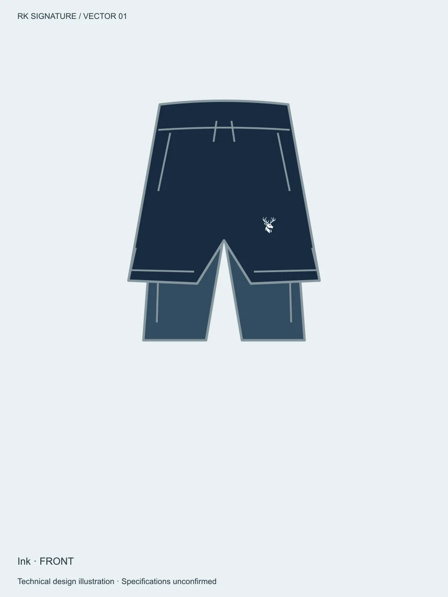 Women’s Velocity 2-in-1 Running Short — Ink in Ink, front view