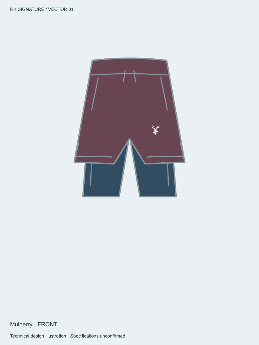 Women’s Velocity 2-in-1 Running Short — Mulberry in Mulberry, front view